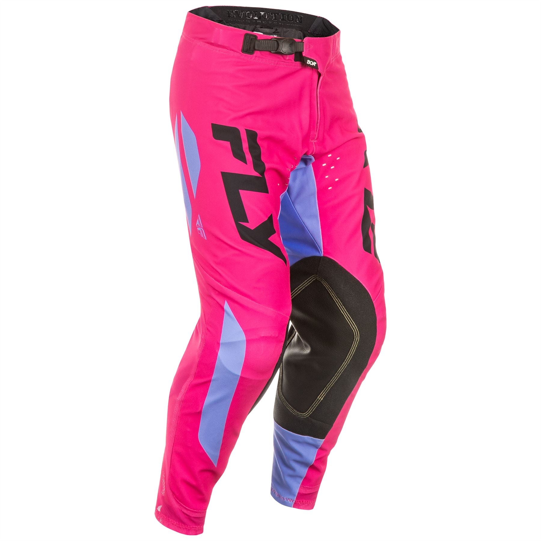 Fly Racing 2025 Evolution DST Motocross Pants Pink Lavender Black
